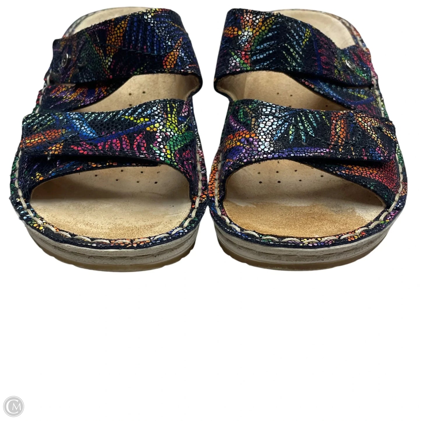 Sandals Flats By Cmc In Rainbow Print, Size: 7.5