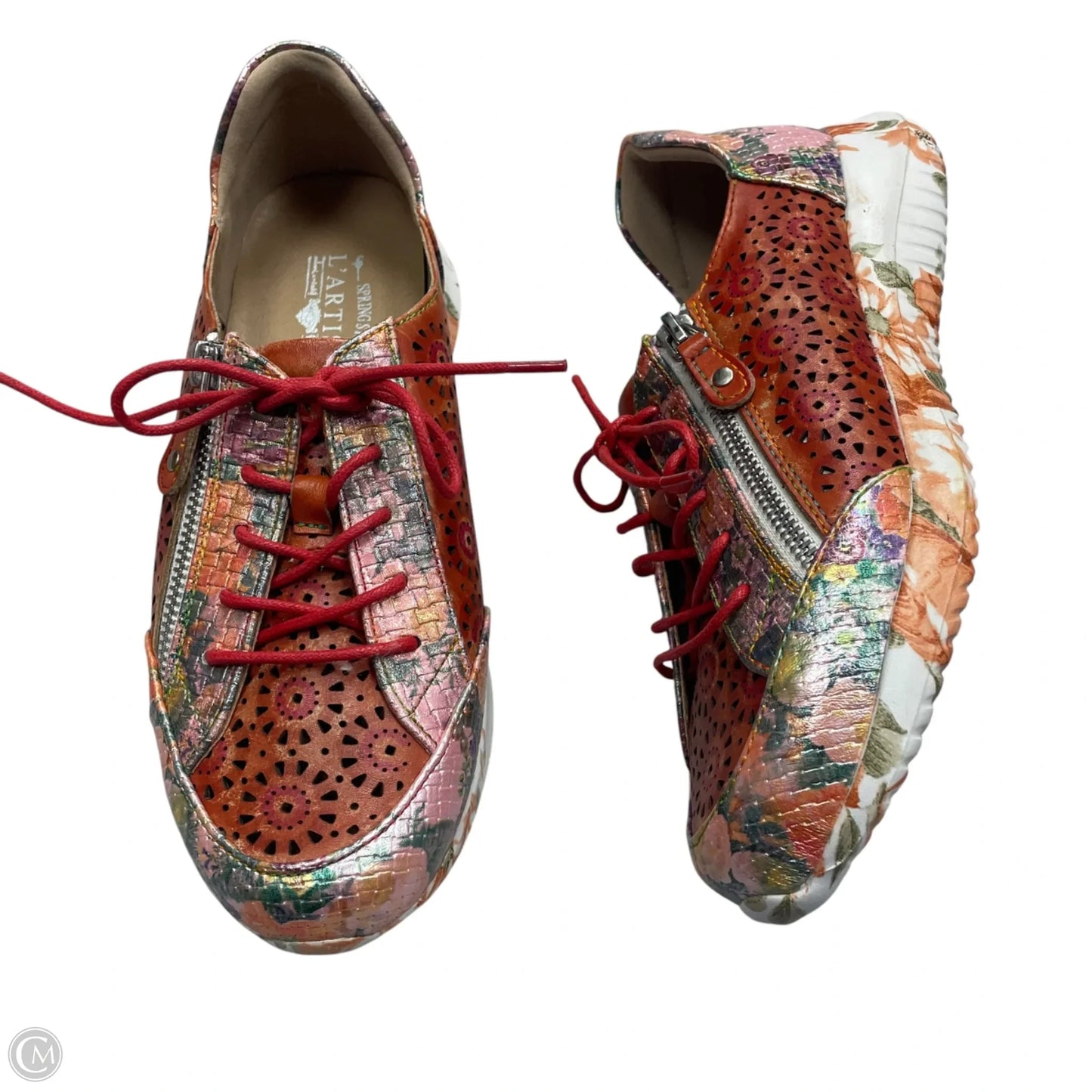 Shoes Sneakers By Spring Step In Orange, Size: 7.5