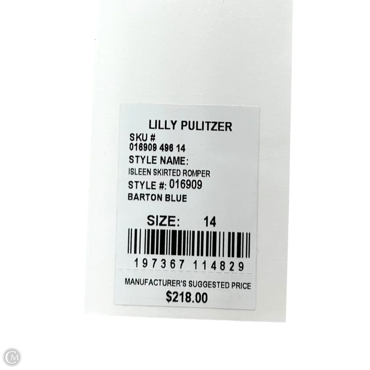 Dress Designer By Lilly Pulitzer In Blue & White, Size: L