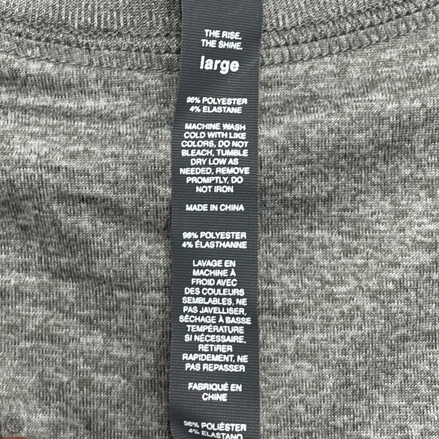Athletic Top Short Sleeve By Vuori In Grey, Size: L