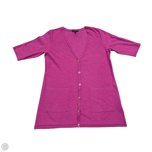 Sweater Cardigan Cashmere By Eileen Fisher In Pink, Size: S