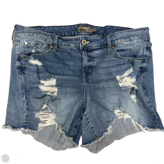 Shorts By Torrid In Blue Denim, Size: 18