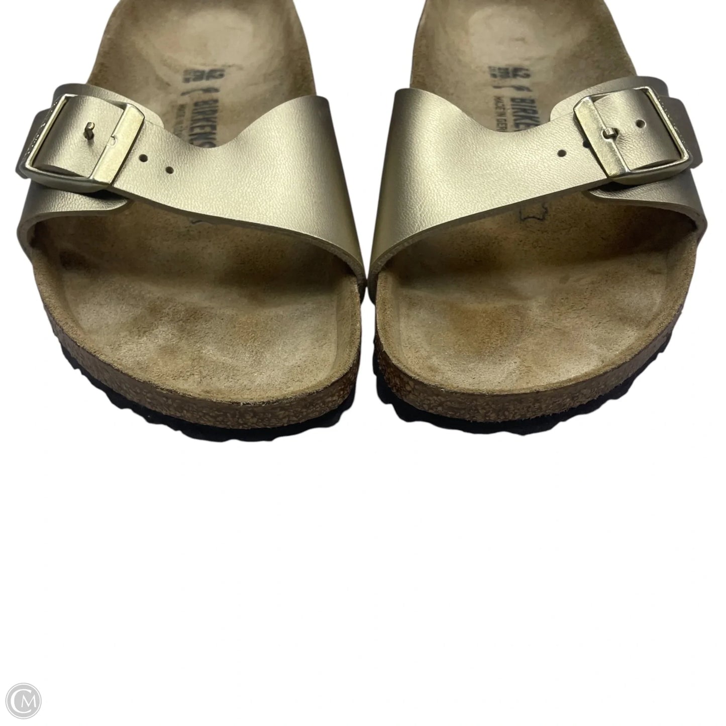 Sandals Flats By Birkenstock In Gold, Size: 11