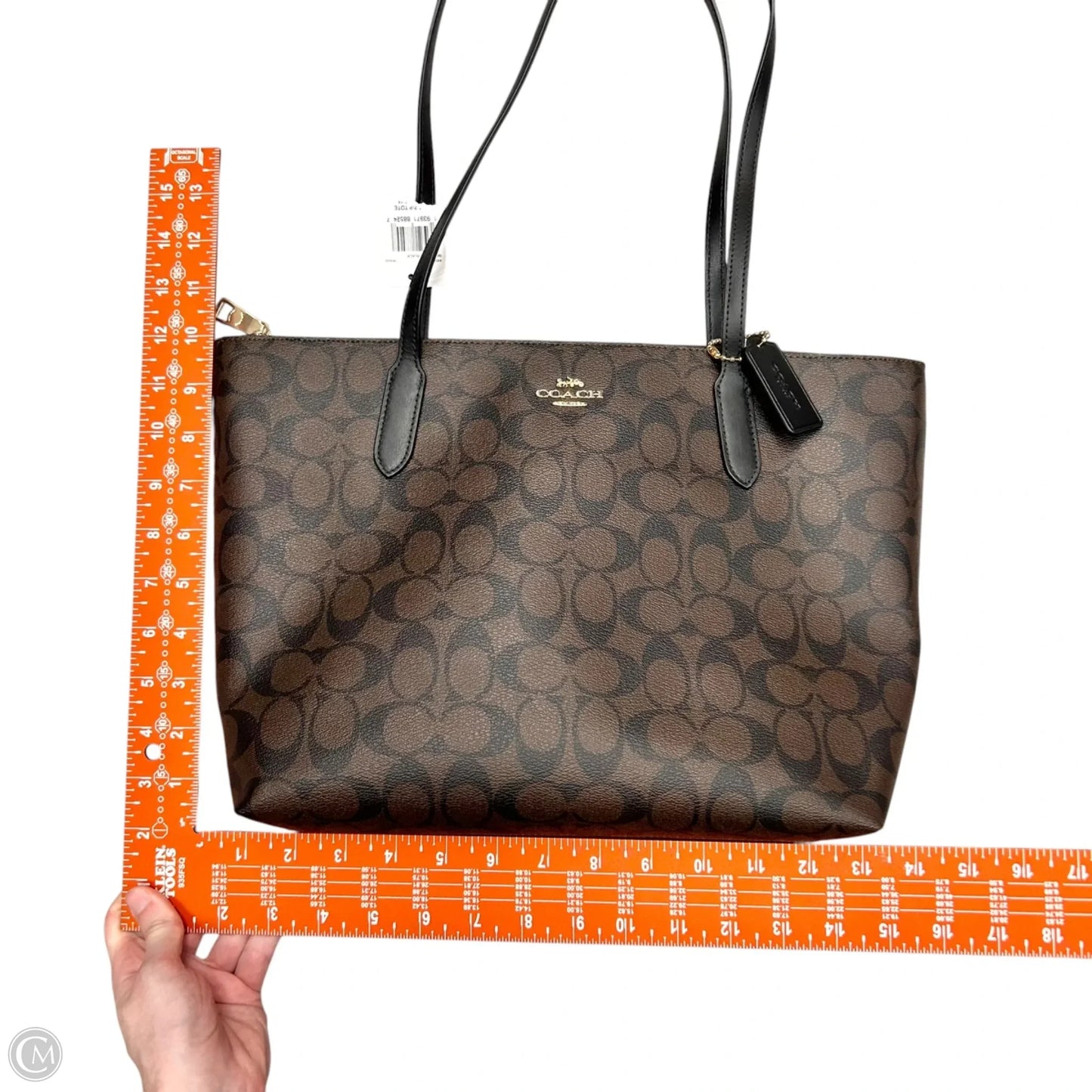 Tote Designer By Coach, Size: Medium