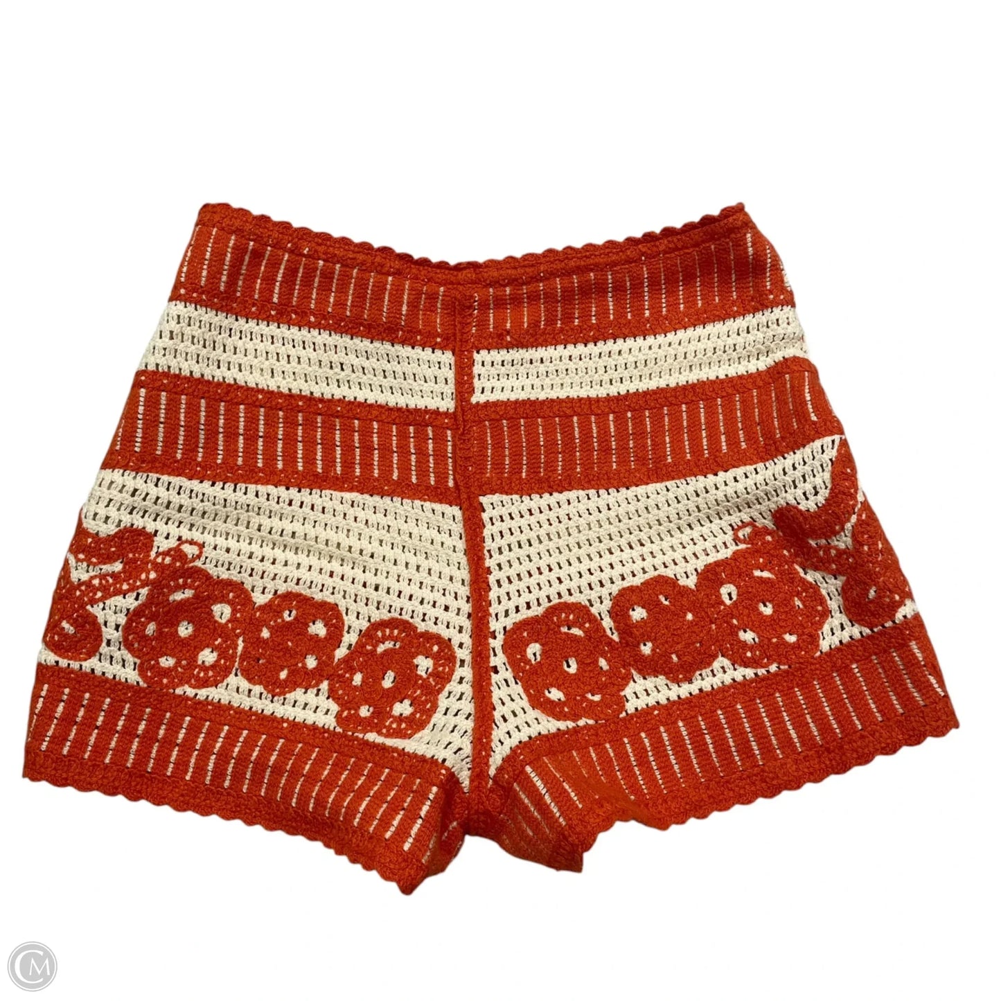 Shorts By Chic Happens In Orange & Tan, Size: Xs