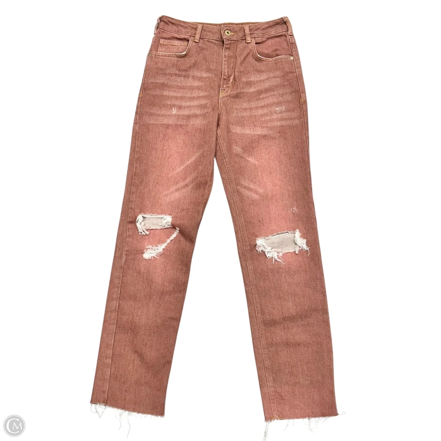 Jeans Straight By Pilcro In Tan Denim, Size: 4