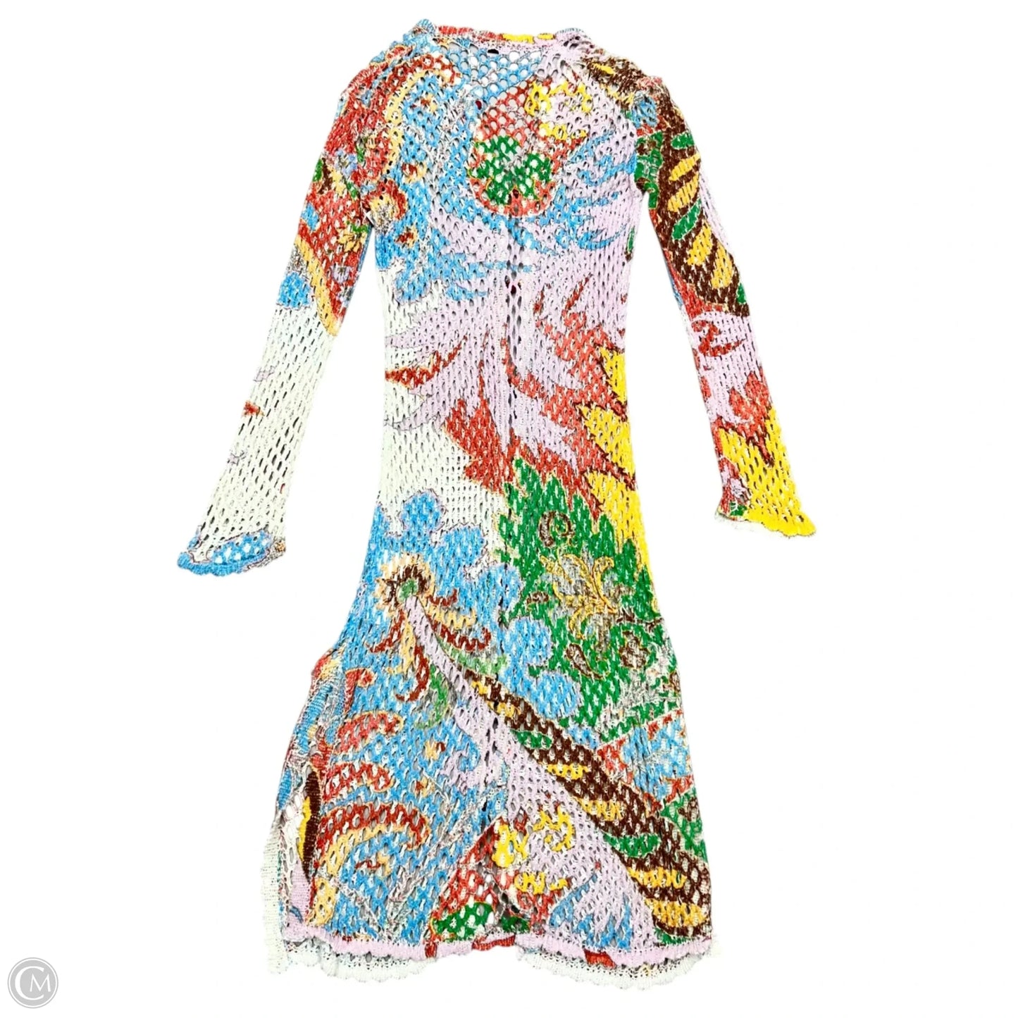 Sweater Cardigan By Etro In Rainbow Print, Size: M