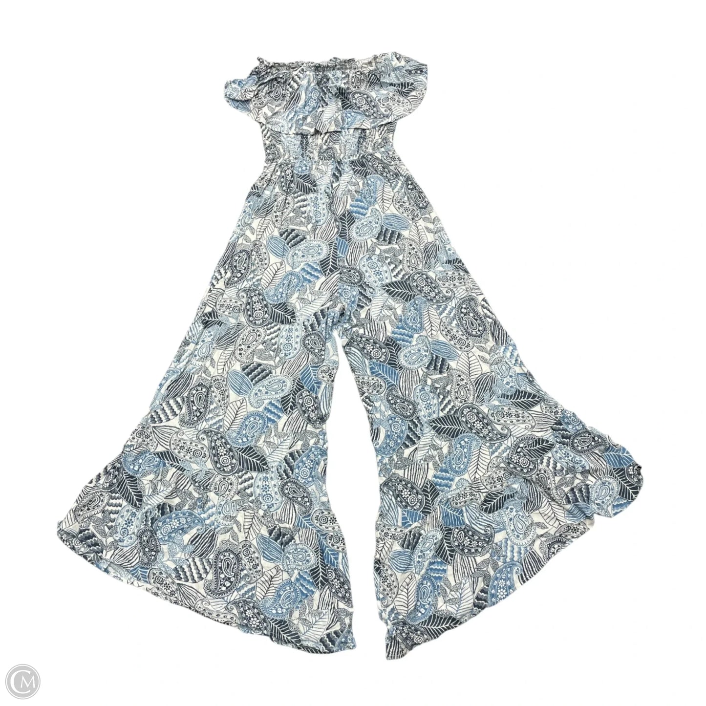 Jumpsuit By Illa Illa In Blue & White, Size: S