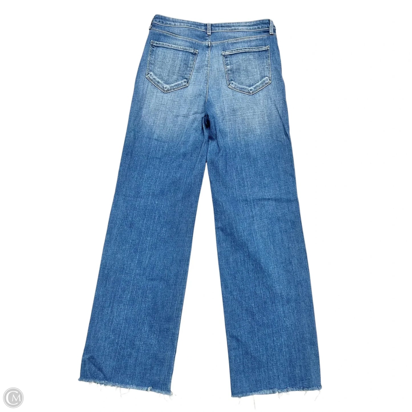 Jeans Straight By L Agence In Blue Denim, Size: 10