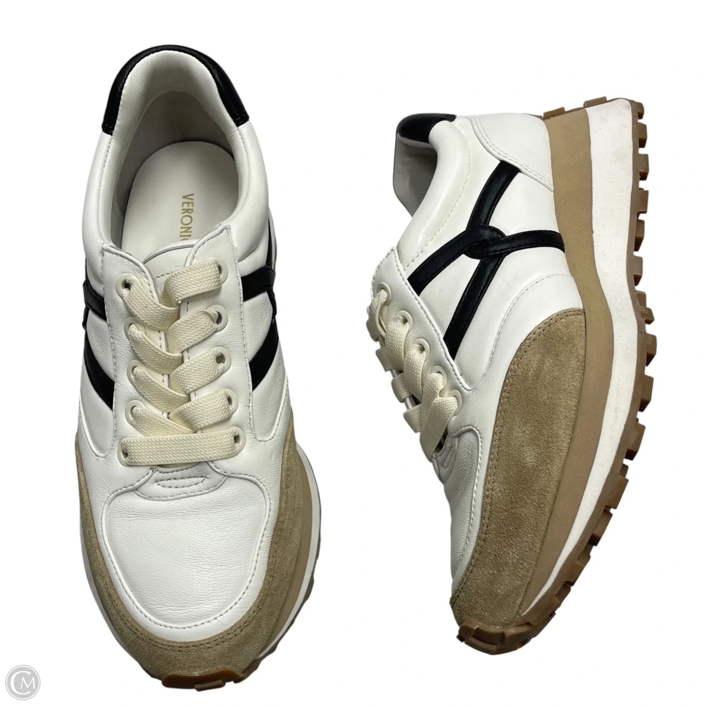 Shoes Sneakers By Veronica Beard In Black & White, Size: 6.5
