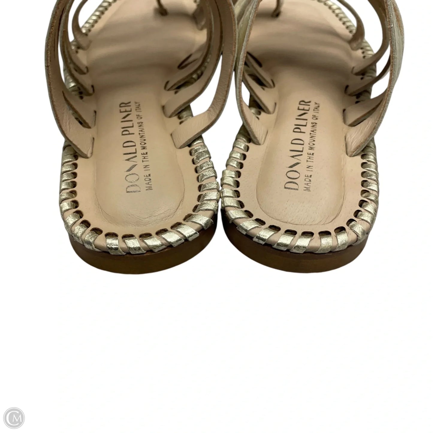 Sandals Flats By Donald Pliner In Gold, Size: 6.5
