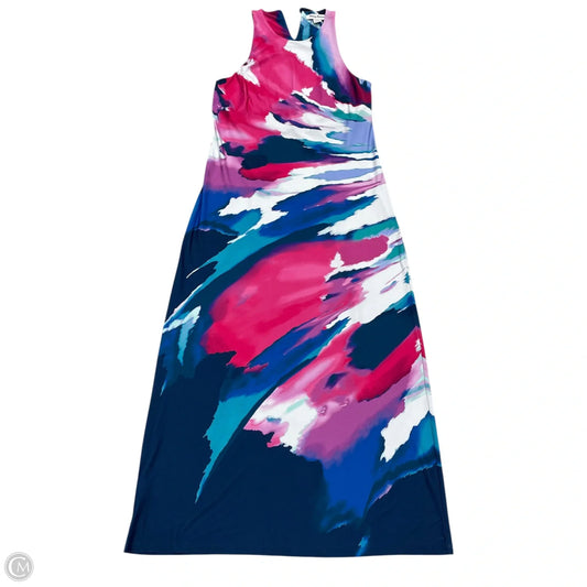 Dress Casual Maxi By Tommy Bahama In Blue & Pink, Size: S
