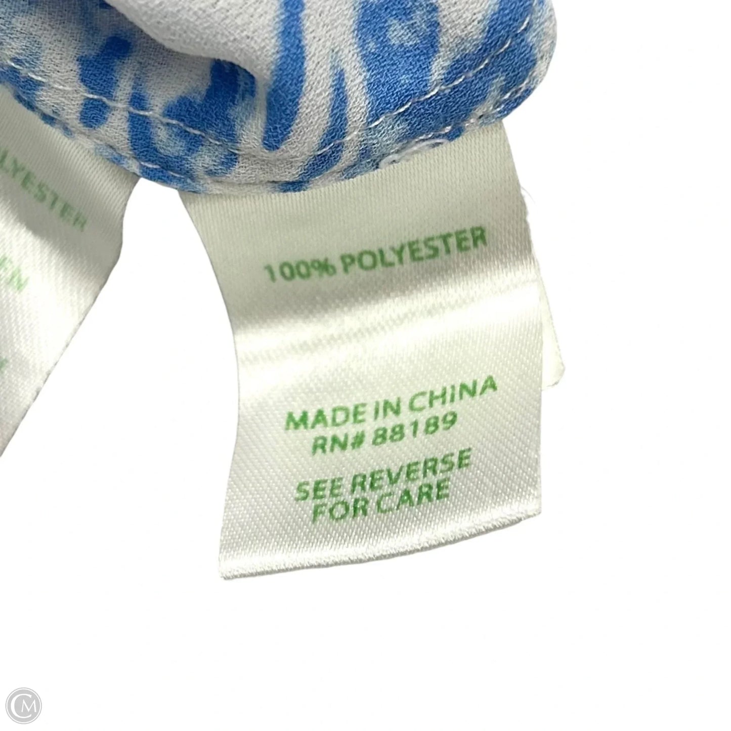Top Sleeveless Designer By Lilly Pulitzer In Blue & White, Size: L