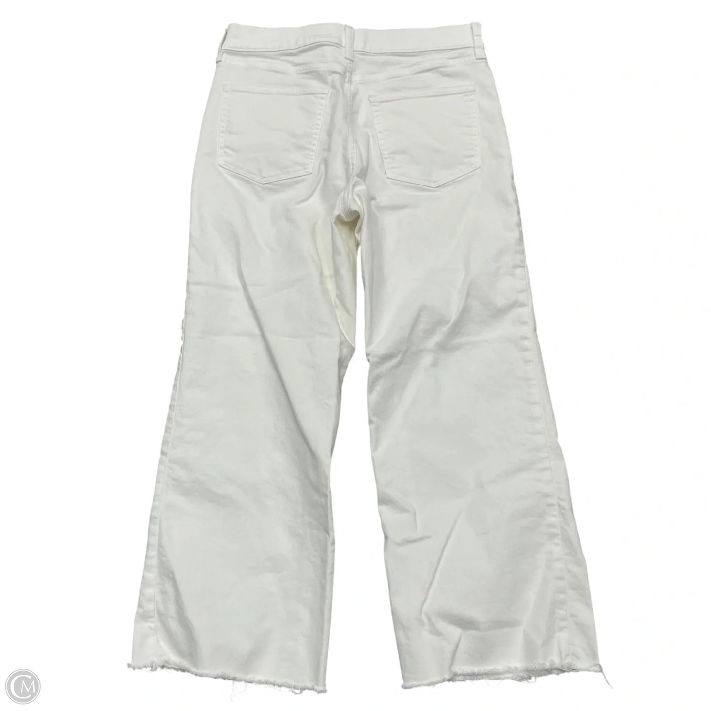 Jeans Wide Leg By J. Crew In White Denim, Size: 8