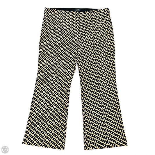 Pants Wide Leg By Maeve In Black & Tan, Size: L