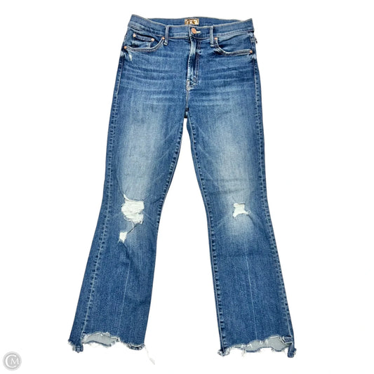 Jeans Straight By Mother In Blue Denim, Size: 6
