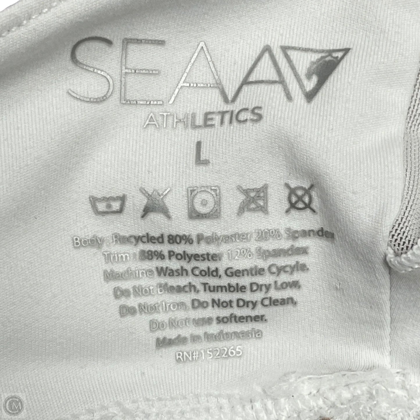 Athletic Pants 2pc By Seaa In Pink & White, Size: L