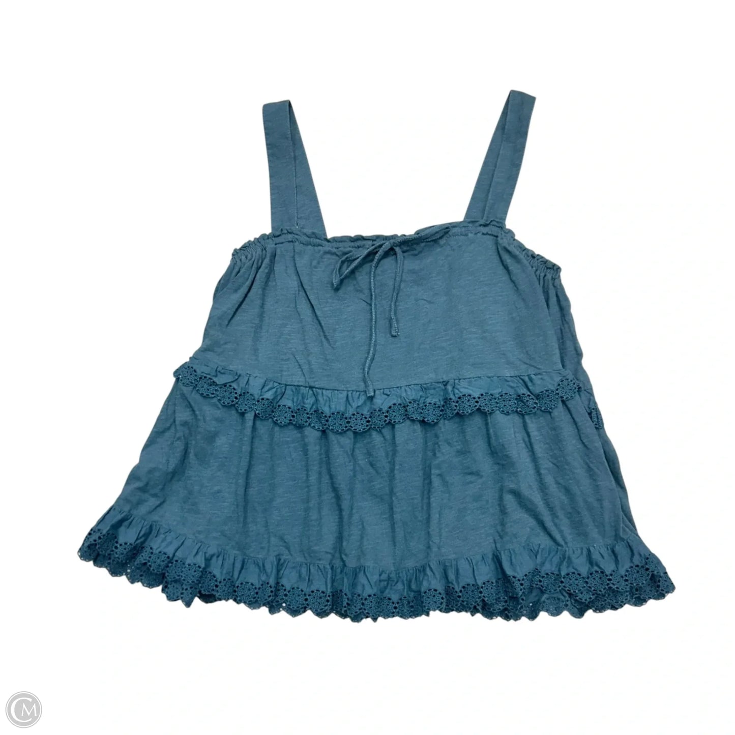 Top Sleeveless By Anthropologie In Teal, Size: M