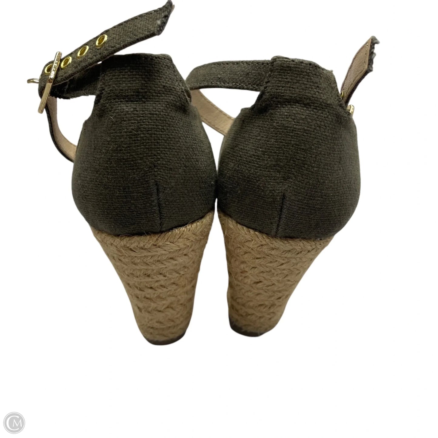 Sandals Heels Wedge By Me Too In Green, Size: 7.5