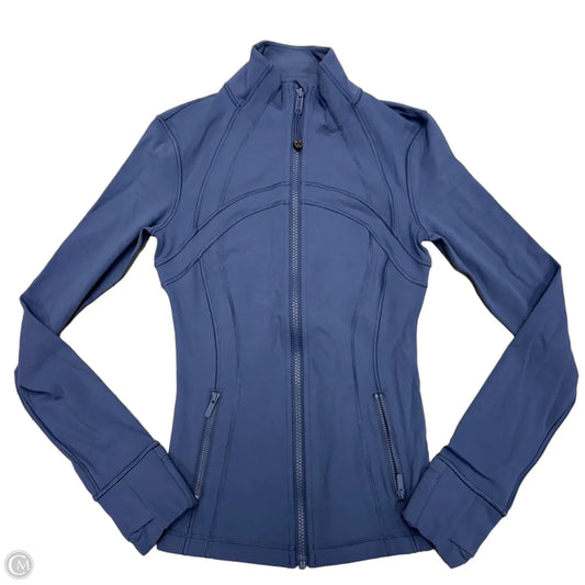 Athletic Jacket By Lululemon In Blue, Size: Xs