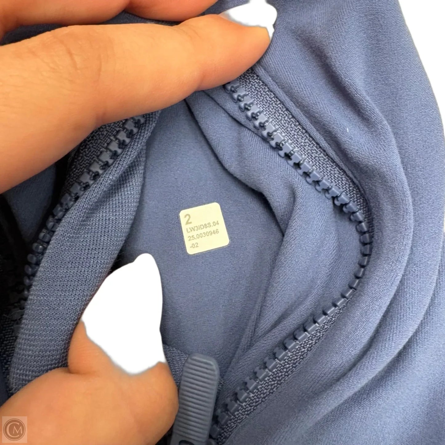 Athletic Jacket By Lululemon In Blue, Size: Xs