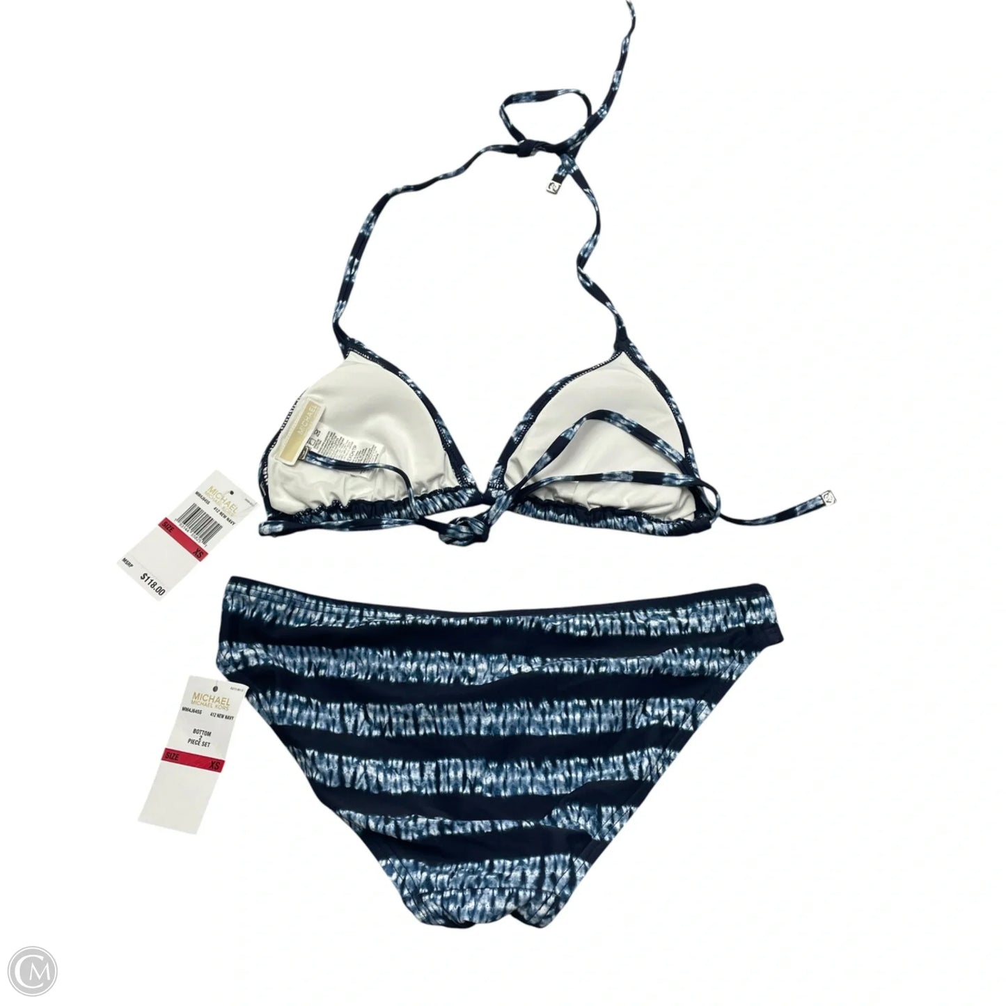 Swimsuit 2pc By Michael By Michael Kors In Blue, Size: Xs