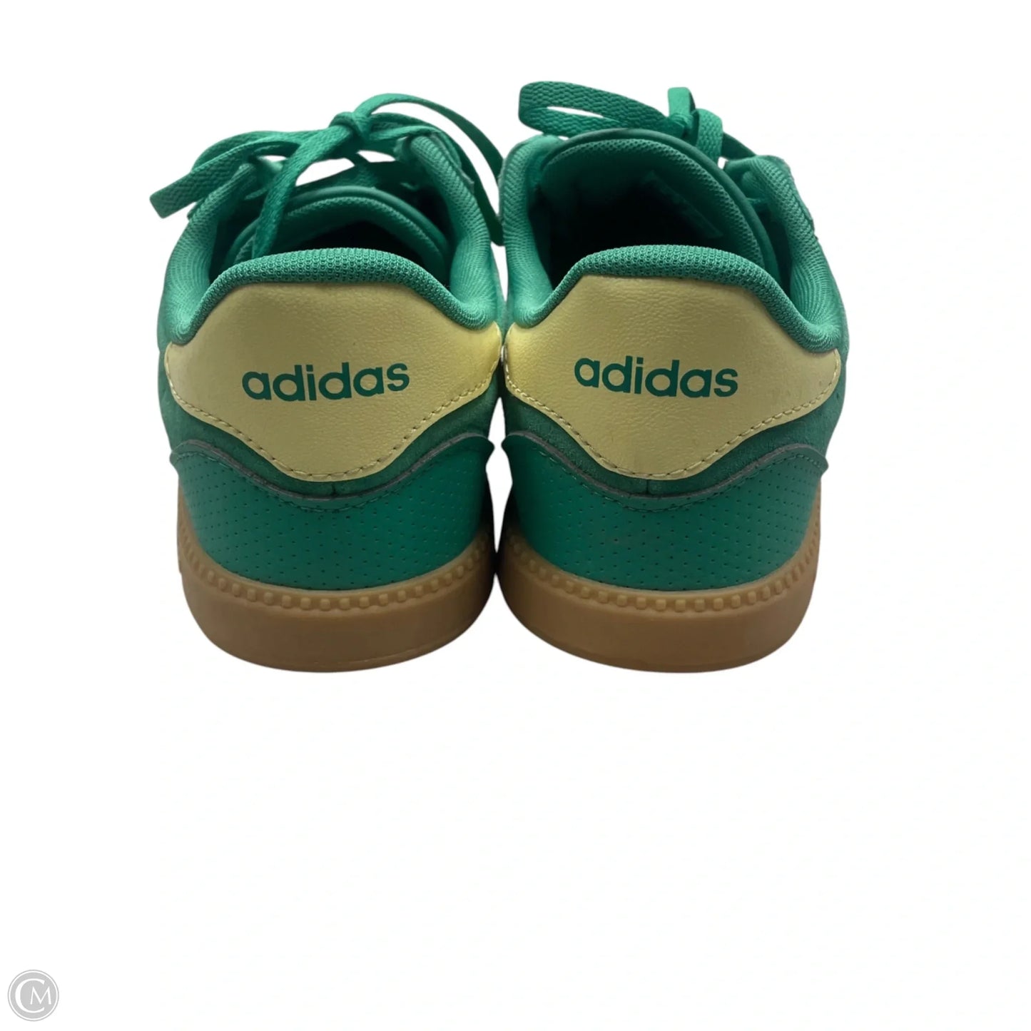 Shoes Sneakers By Adidas In Green & Yellow, Size: 8