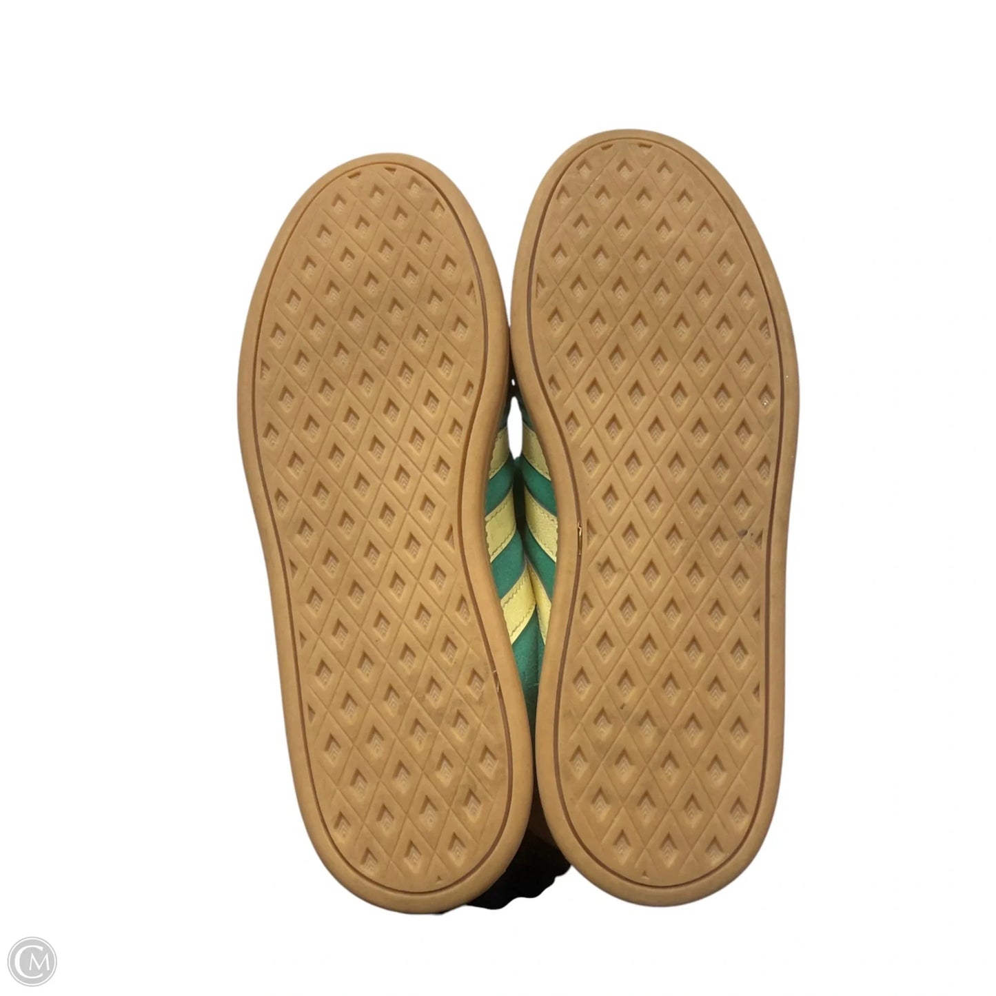 Shoes Sneakers By Adidas In Green & Yellow, Size: 8