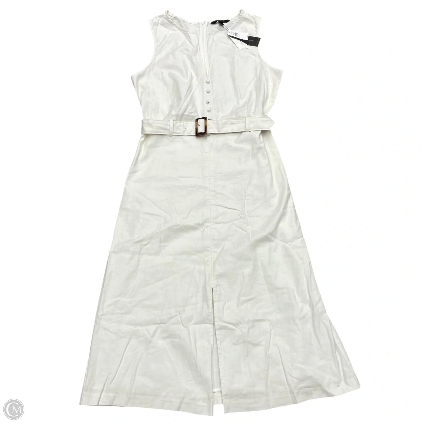 Dress Casual Midi By Banana Republic In White, Size: S