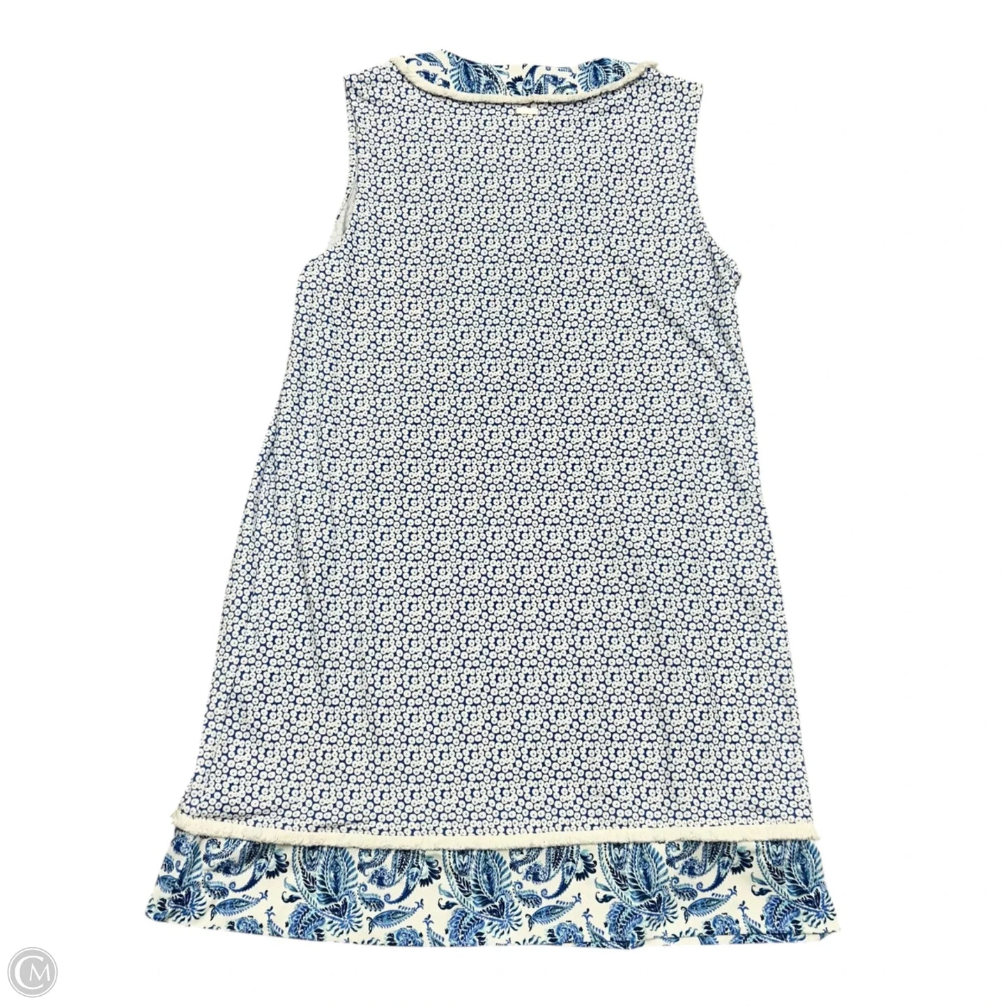Dress Casual Short By Cabana Life In Blue & White, Size: Xl