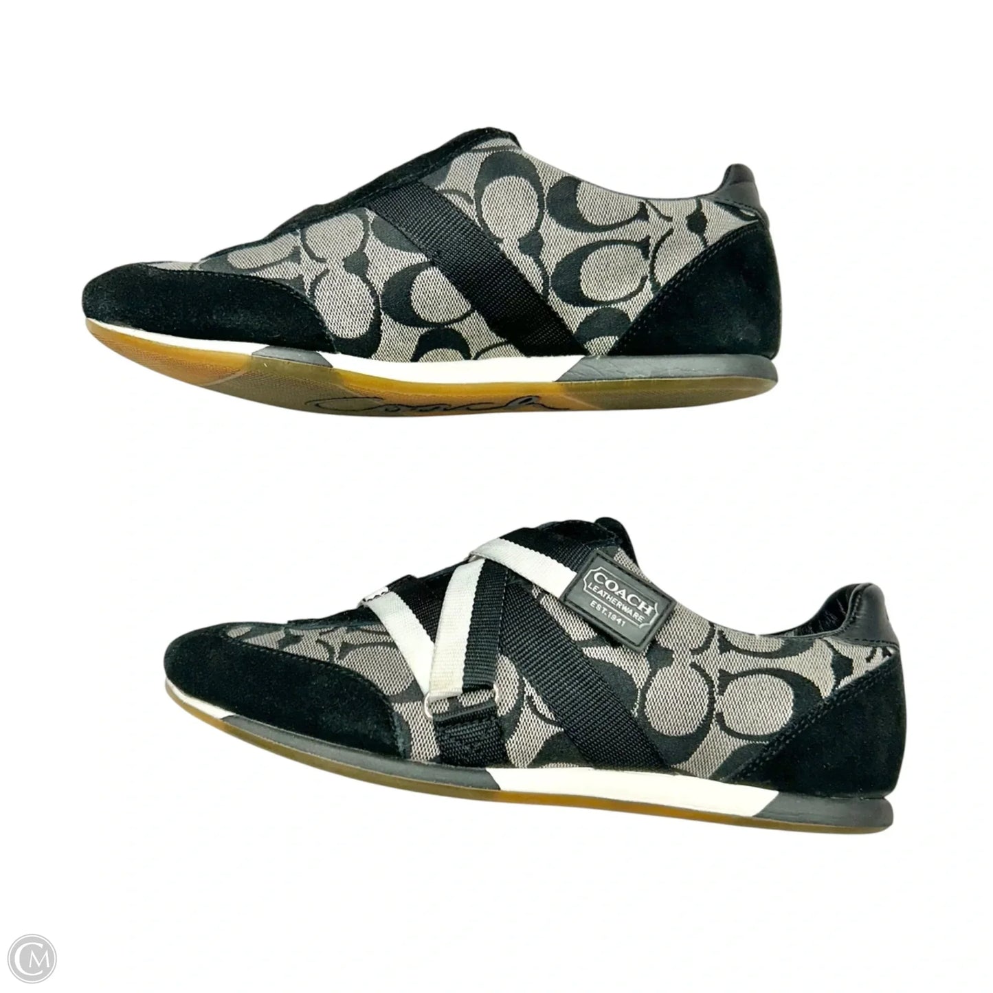 Shoes Designer By Coach In Black & White, Size: 7