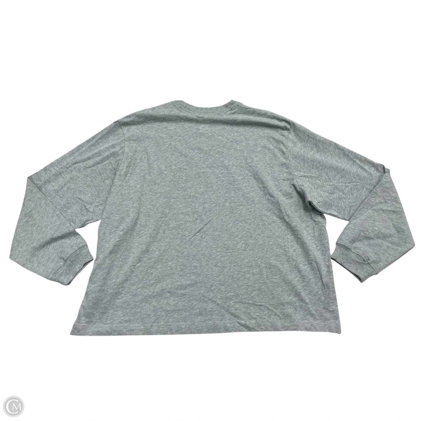 Athletic Top Long Sleeve Crewneck By Nike Apparel In Grey, Size: Xl