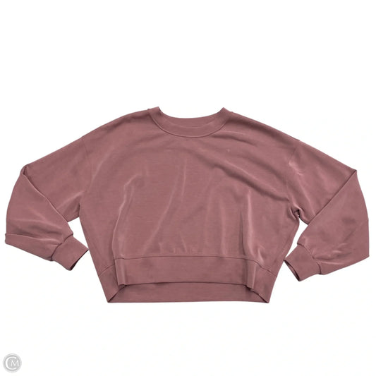 Athletic Sweatshirt Crewneck By Lululemon In Pink, Size: M