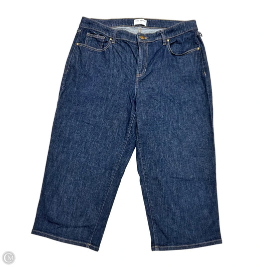 Jeans Wide Leg By Lane Bryant In Blue Denim, Size: 16