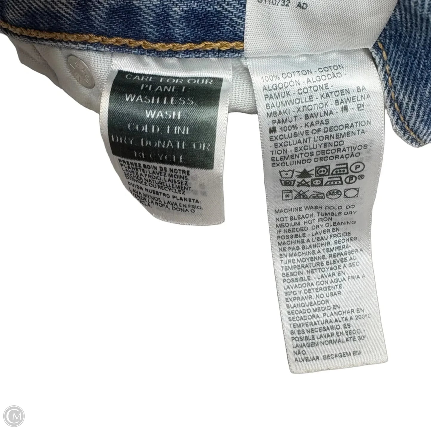 Shorts By Levis In Blue Denim, Size: 18