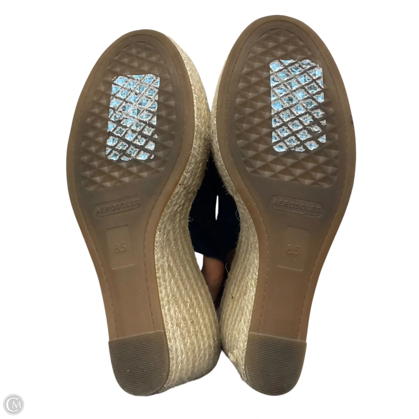 Sandals Heels Wedge By Aerosoles In Navy, Size: 8.5