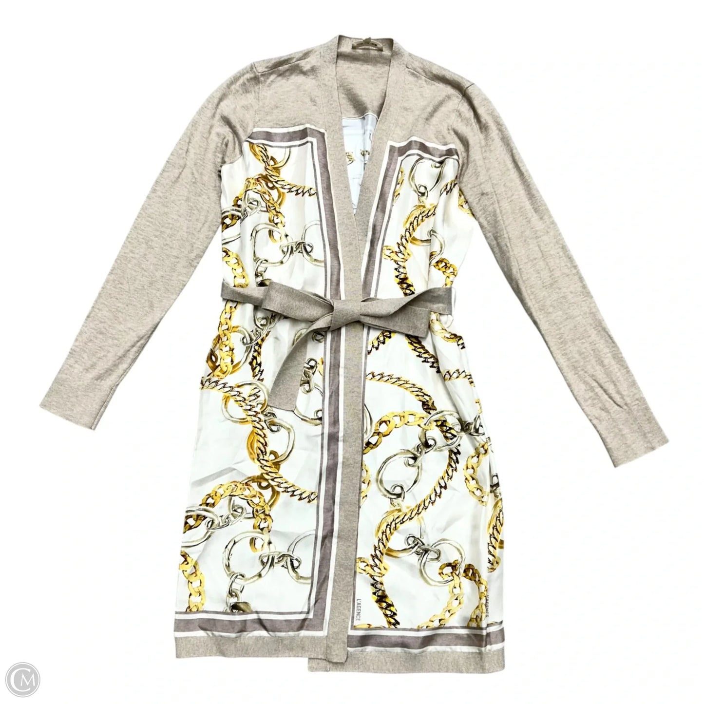 Kimono By L Agence In Tan & White, Size: Xs