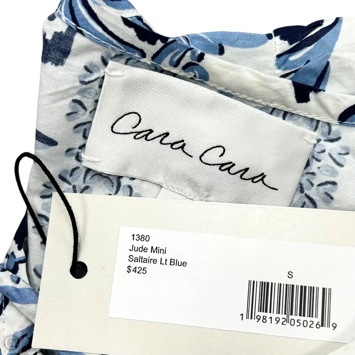 Dress Casual Short By Cara Cara In Blue & White, Size: S