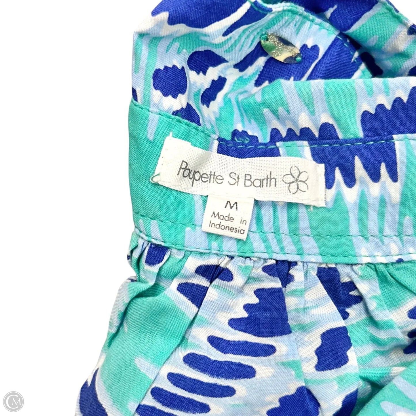 Top Short Sleeve By Poupette St Barth In Blue & Green, Size: M