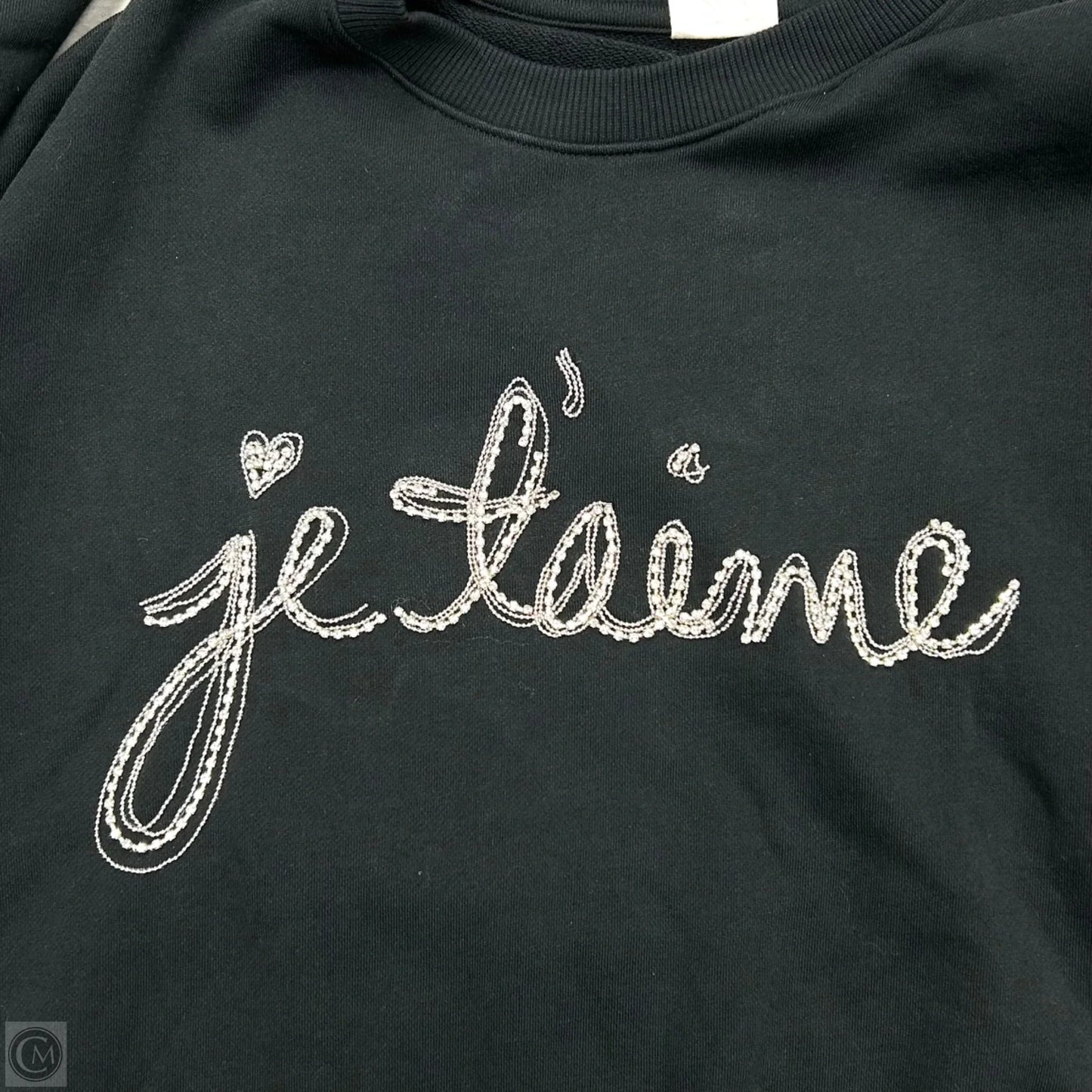 Sweatshirt Crewneck By Cinc A Sept In Black, Size: Xs