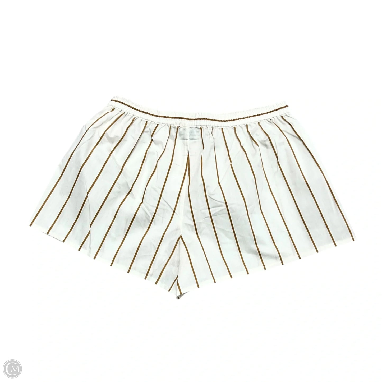 Shorts By Staud In Tan & White, Size: Xs