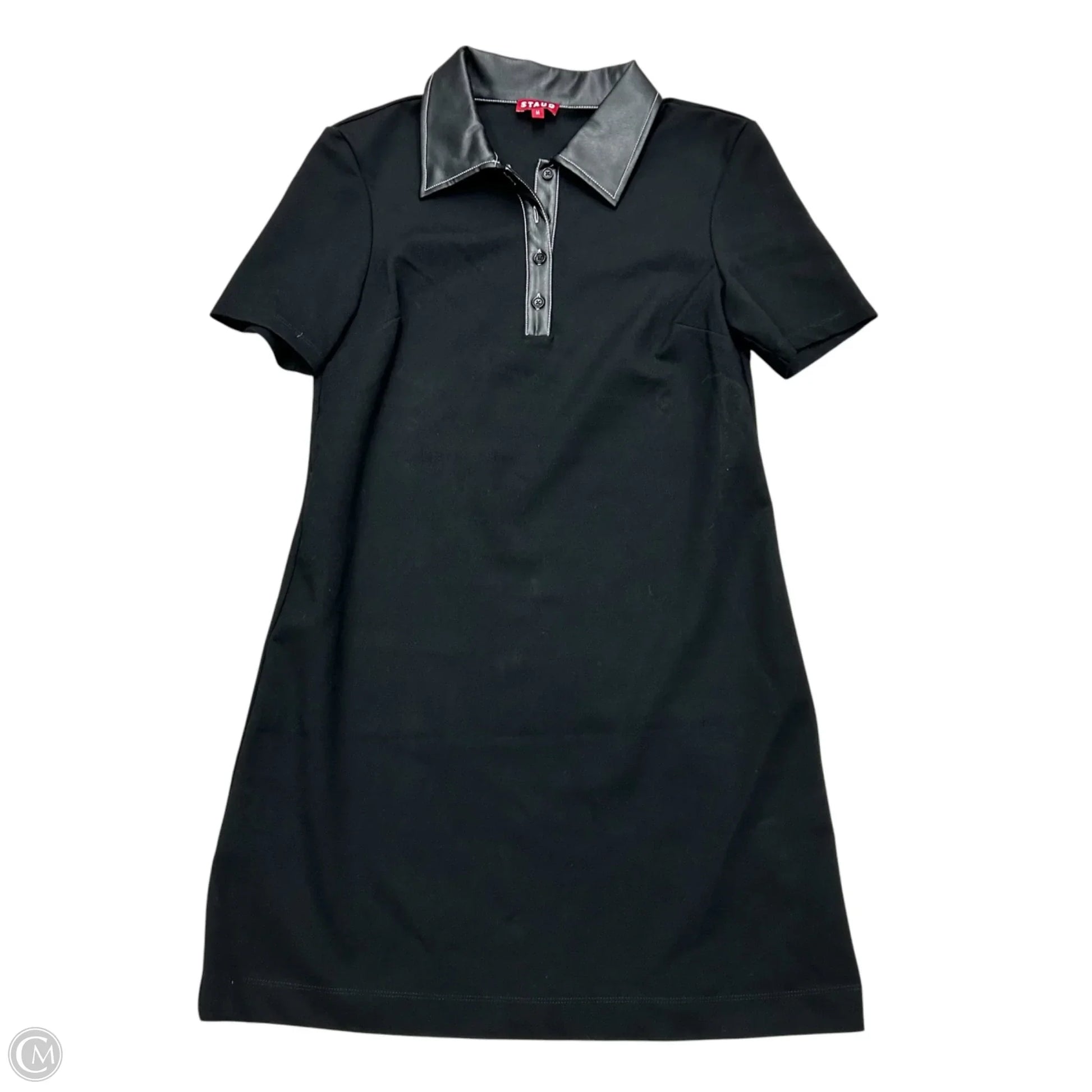 staud dress short Staud Mini Wells Dress Black