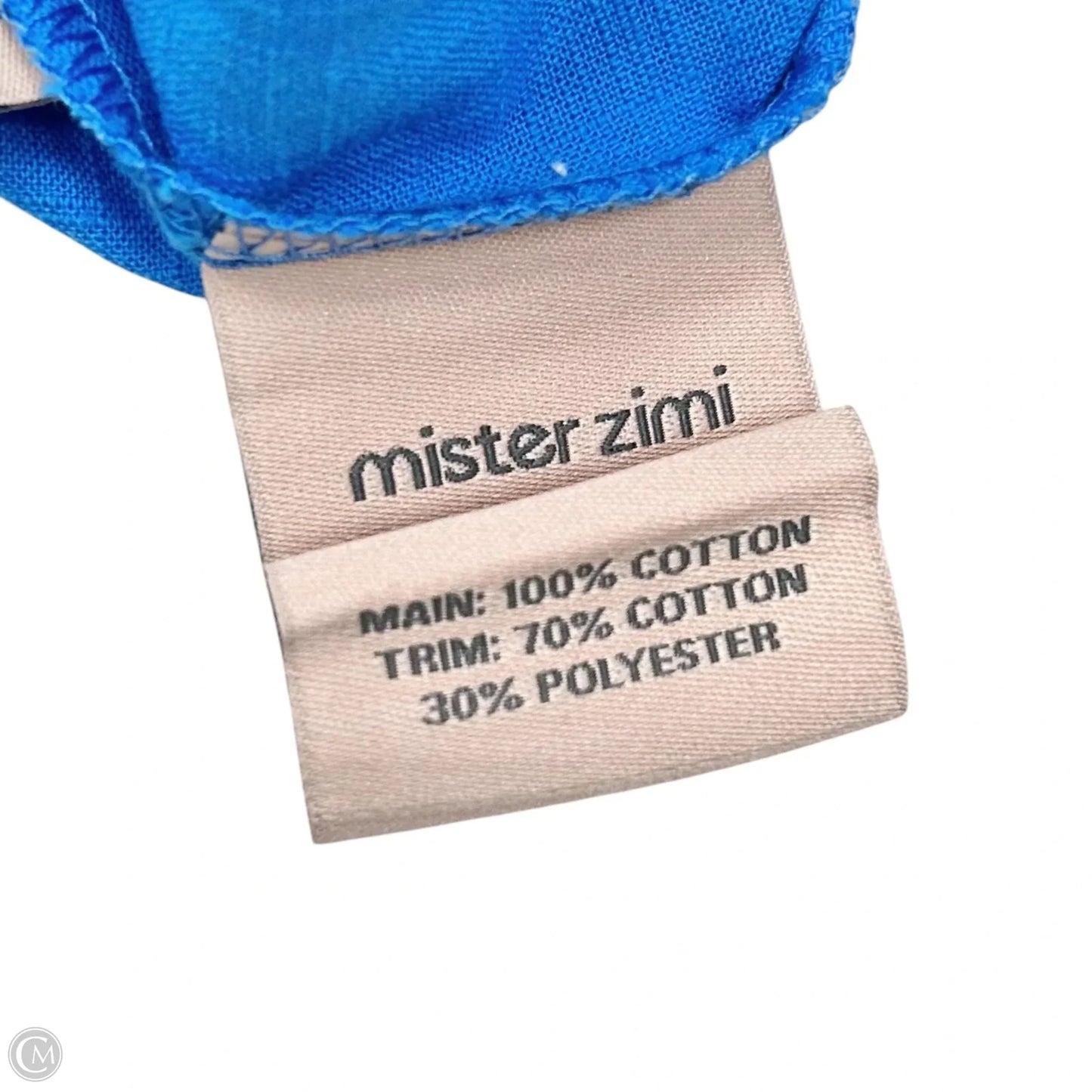 Dress Casual Short By Mister Zimi In Blue & White, Size: S