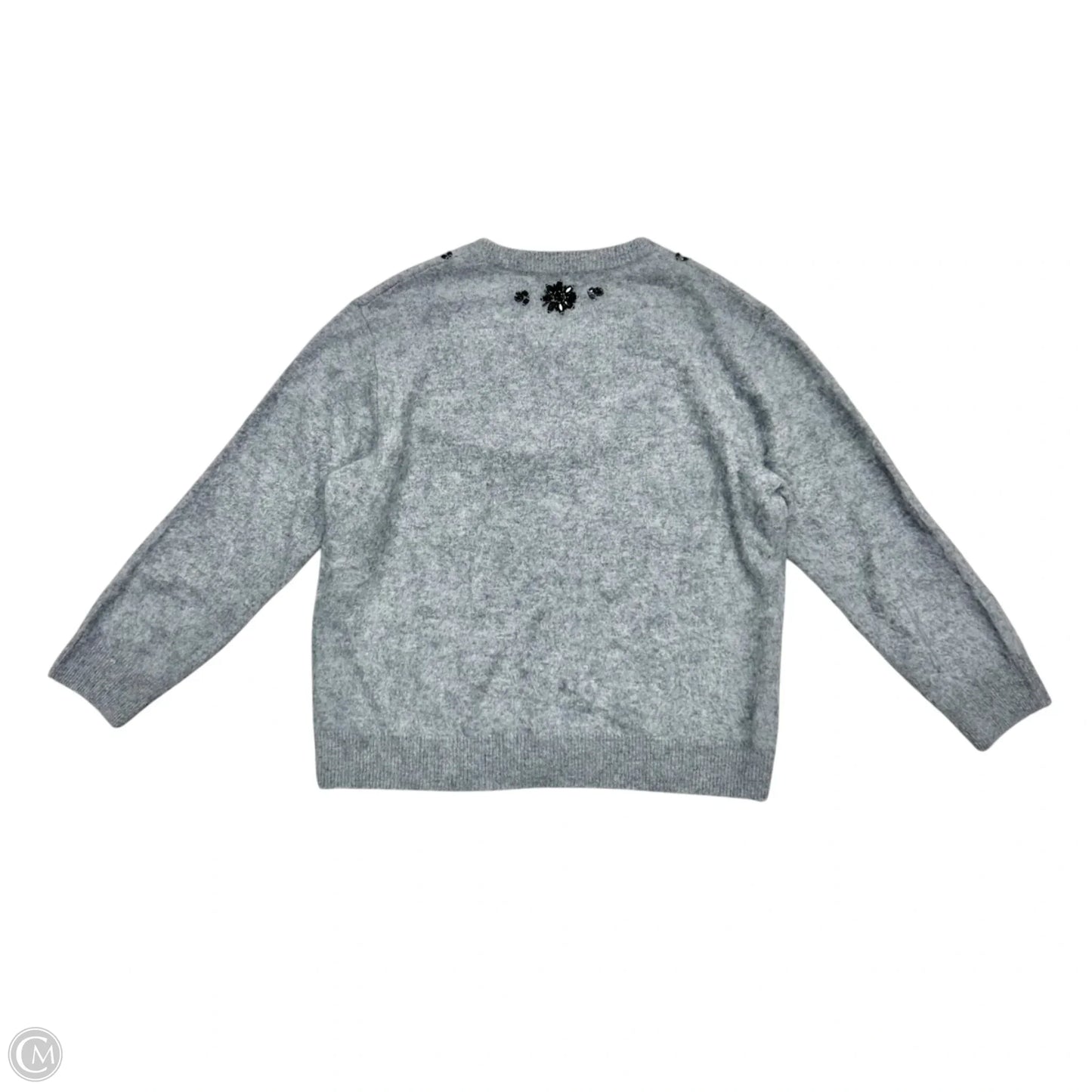 Sweater Cardigan Cashmere By Autumn Cashmere In Grey, Size: M