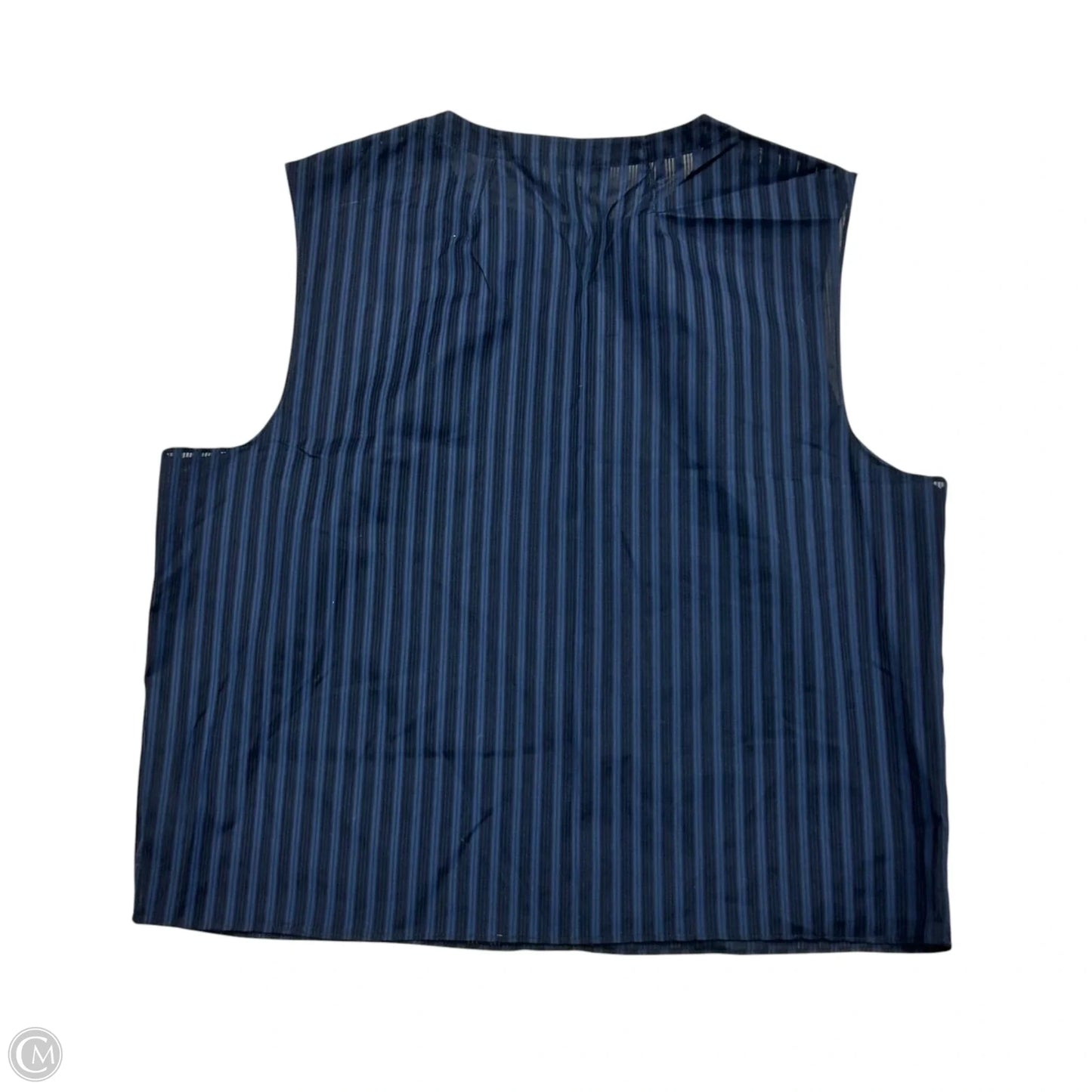 Top Sleeveless By Theory In Black & Blue, Size: S