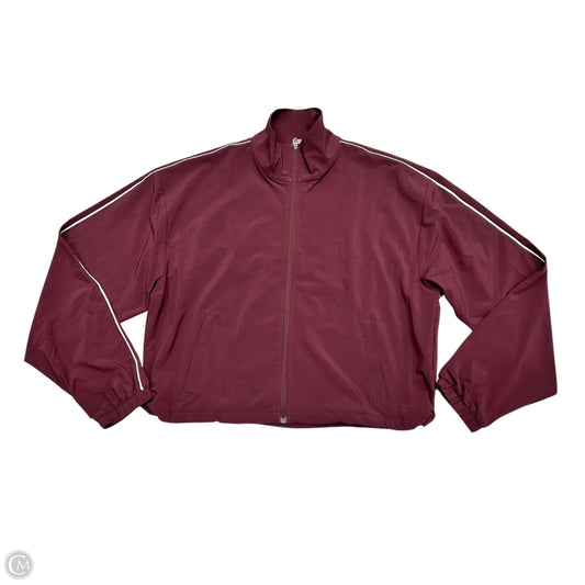 Athletic Jacket By Beyond Yoga In Maroon, Size: S