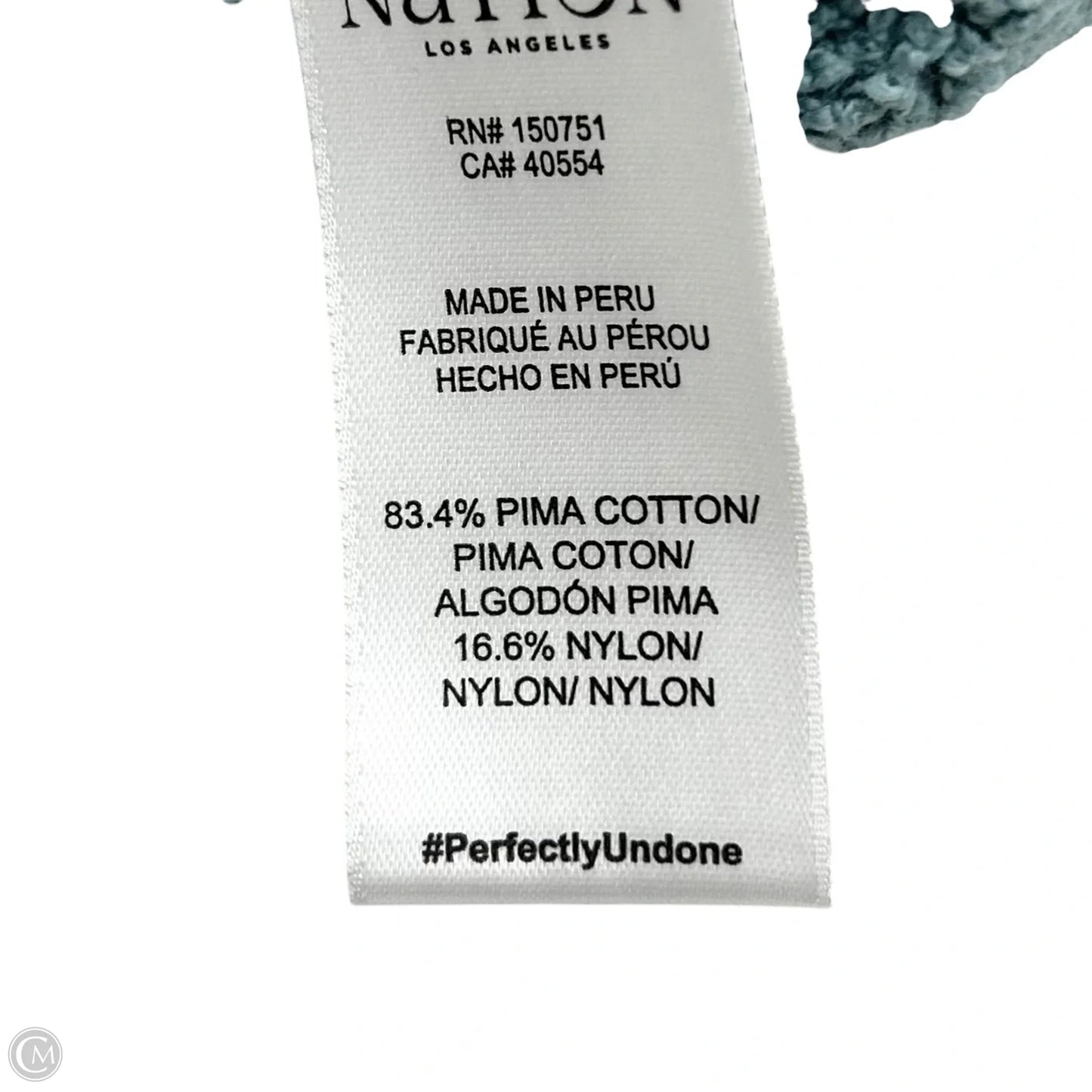 Sweater Short Sleeve By Nation Ltd In Blue, Size: S