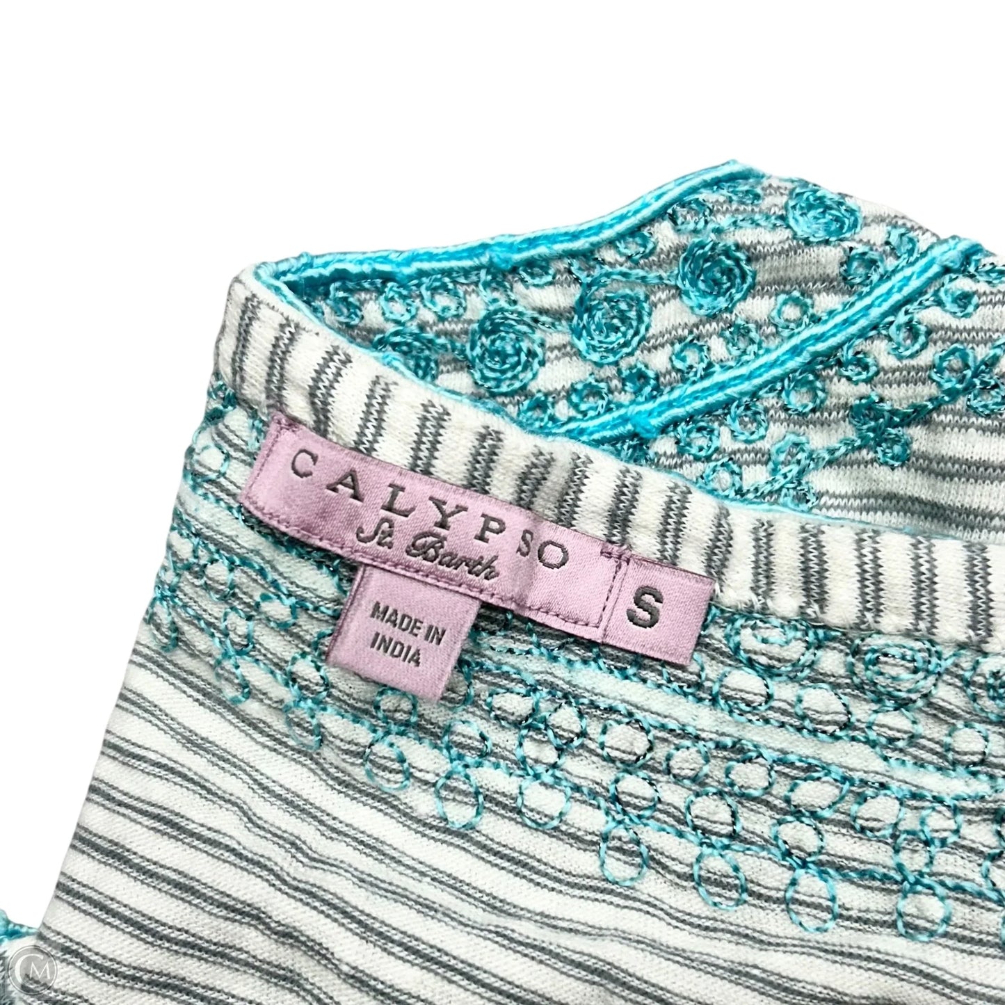 Romper By Calypso St Barth In Blue & Grey, Size: S