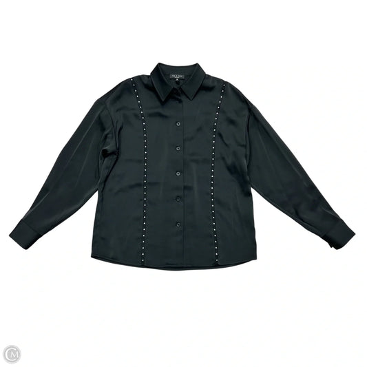 Top Long Sleeve By Rag And Bone In Black & Silver, Size: Xs