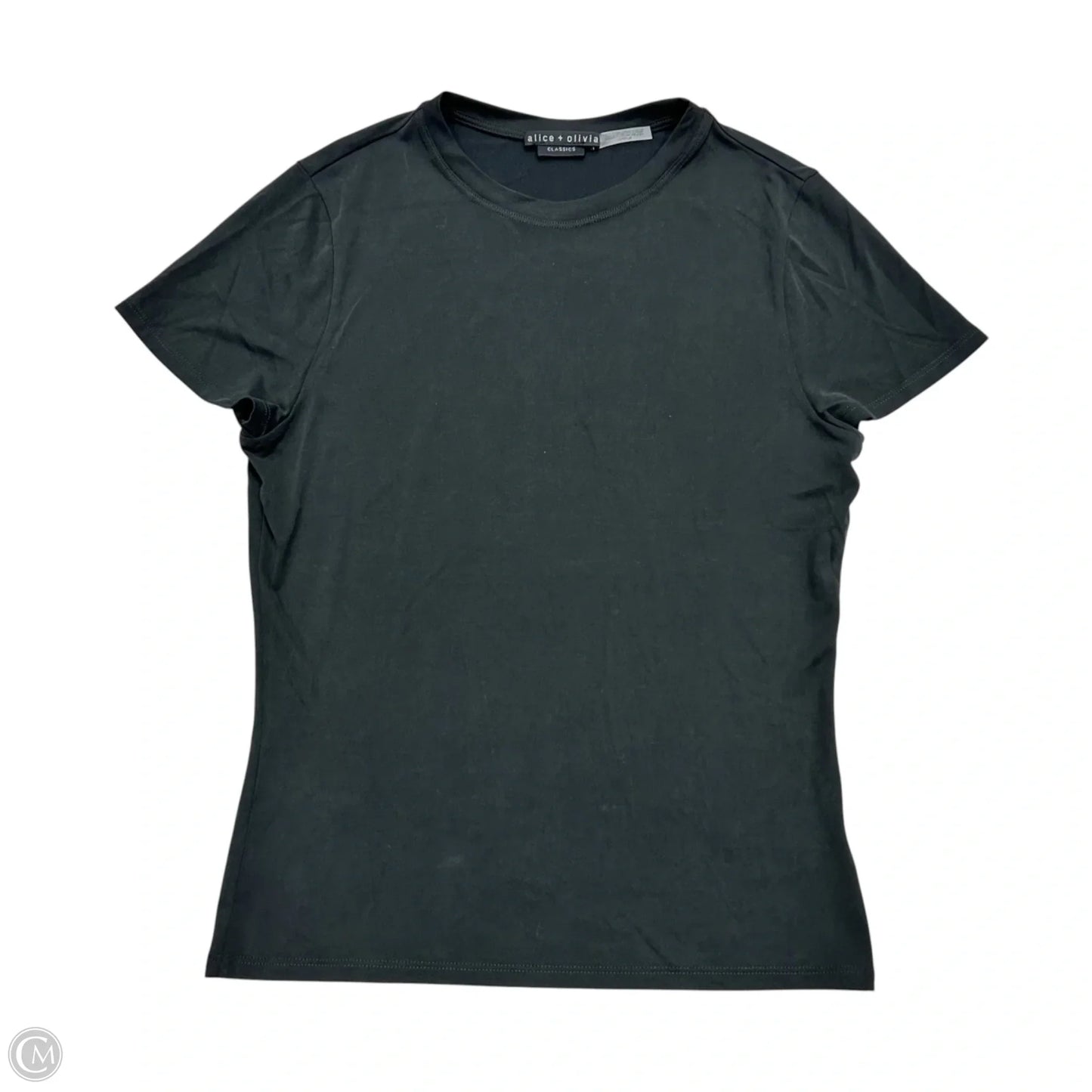 Top Short Sleeve Designer By Alice + Olivia In Black, Size: L